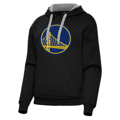 Golden State Warriors Antigua Women's Victory Pullover Hoodie Black - NBA