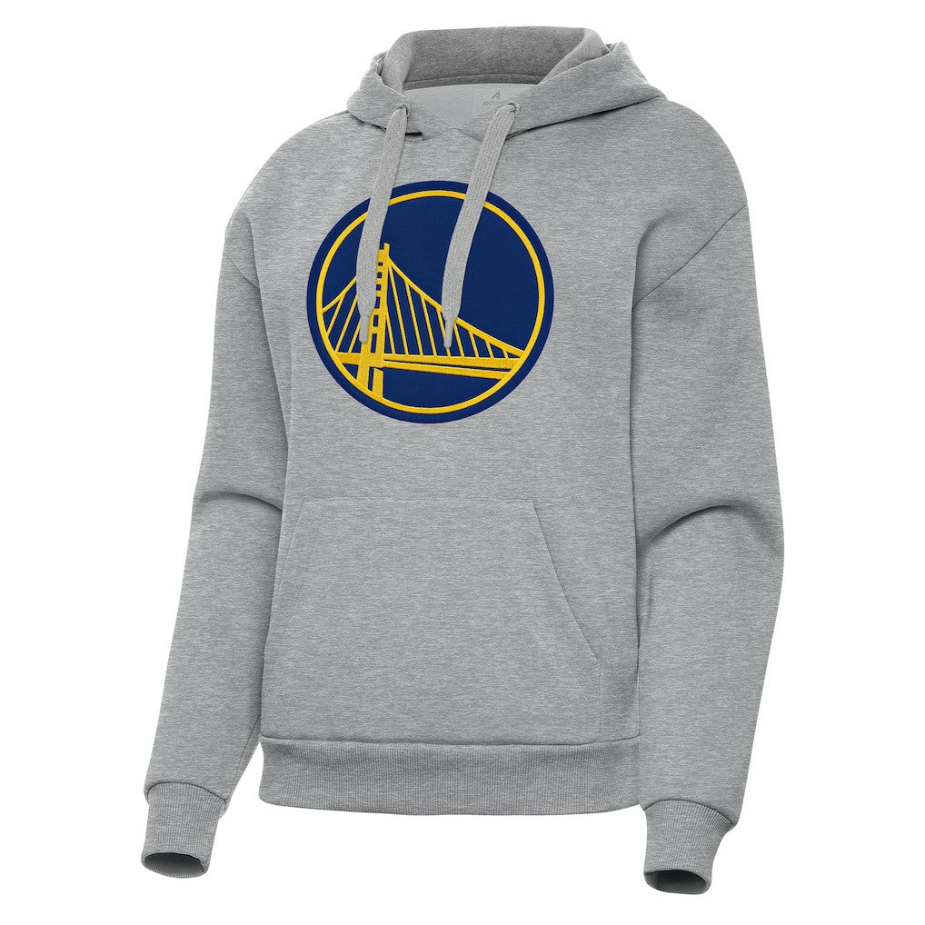 Golden State Warriors Antigua Women's Victory Pullover Hoodie Heather Gray - NBA