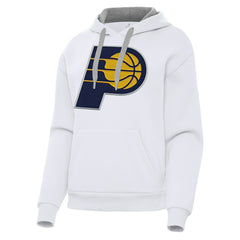 Indiana Pacers Antigua Women's Victory Pullover Hoodie White - NBA