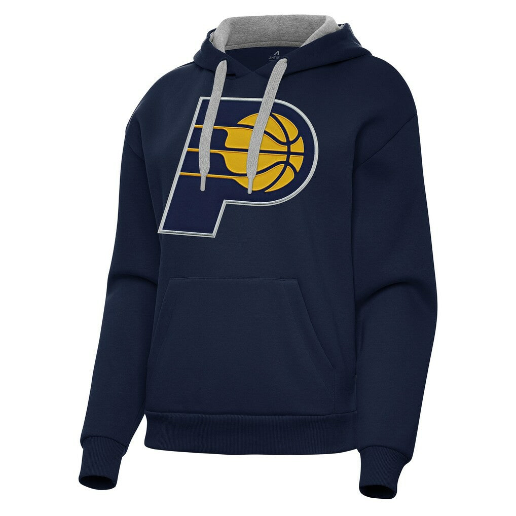 Indiana Pacers Antigua Women's Victory Pullover Hoodie Navy - NBA
