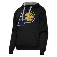 Indiana Pacers Antigua Women's Victory Pullover Hoodie Black - NBA