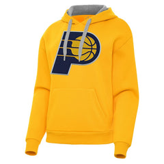 Indiana Pacers Antigua Women's Victory Pullover Hoodie Gold - NBA