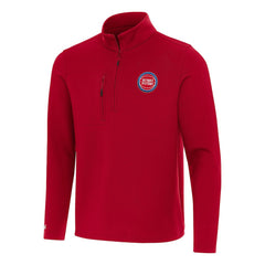 Detroit Pistons Antigua Insider Quarter-Zip Top Red - NBA