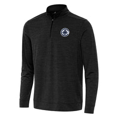 LA Clippers Antigua Bright Quarter-Zip Top Heather Black - NBA
