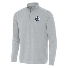 LA Clippers Antigua Bright Quarter-Zip Top Heather Gray - NBA