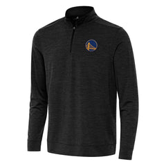 Golden State Warriors Antigua Bright Quarter-Zip Top Heather Black - NBA