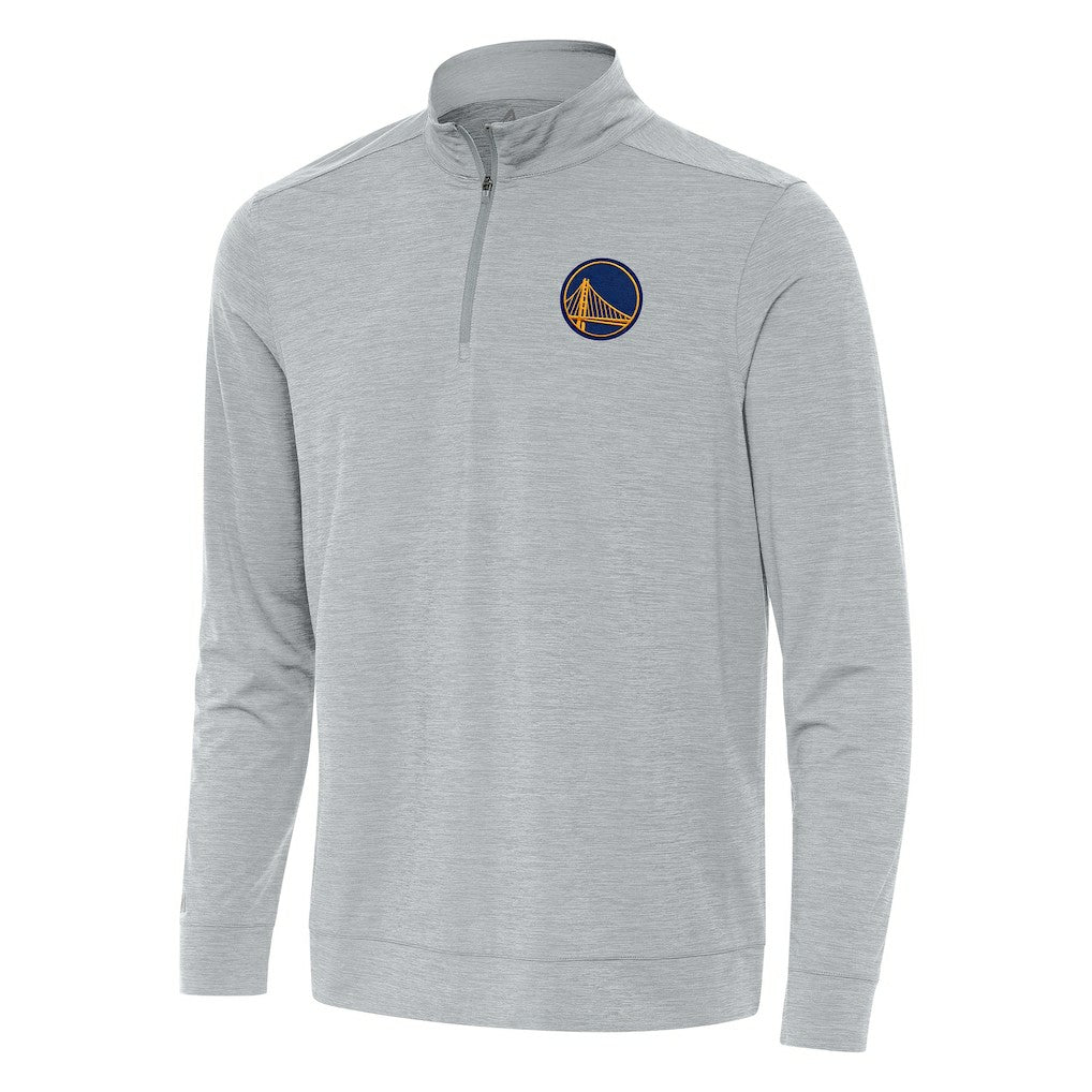 Golden State Warriors Antigua Bright Quarter-Zip Top Heather Gray - NBA