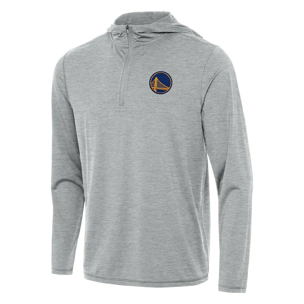 Golden State Warriors Antigua Tidy Quarter-Zip Hoodie Heather Gray - NBA
