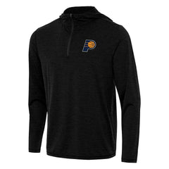 Indiana Pacers Antigua Tidy Quarter-Zip Hoodie Heather Black - NBA