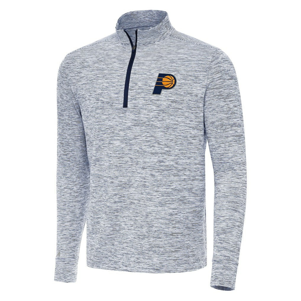 Indiana Pacers Antigua Cause Quarter-Zip Top Navy - NBA