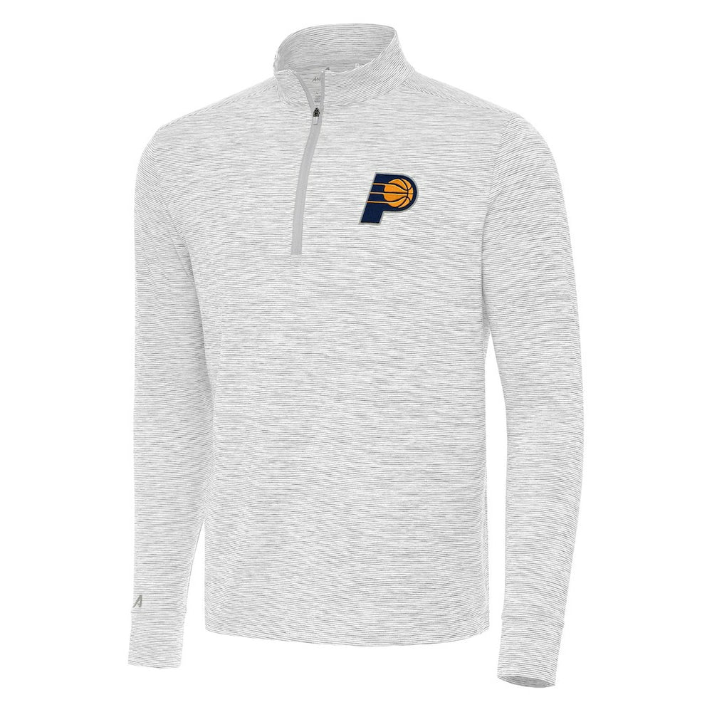 Indiana Pacers Antigua Cause Quarter-Zip Top Gray - NBA