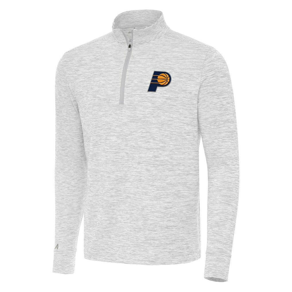 Indiana Pacers Antigua Cause Quarter-Zip Top Gray - NBA