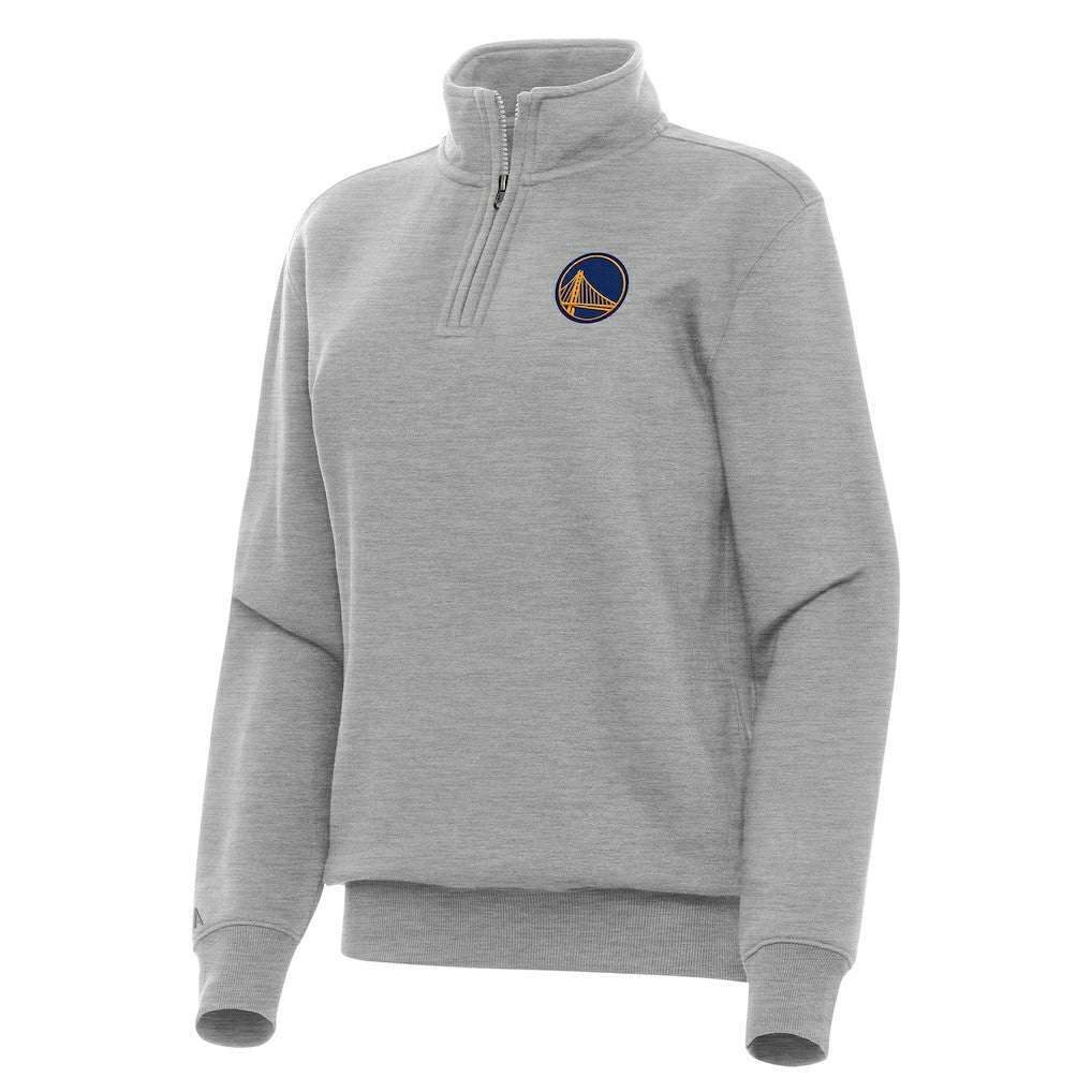 Golden State Warriors Antigua Women's Victory Quarter-Zip Sweatshirt Heather Gray - NBA