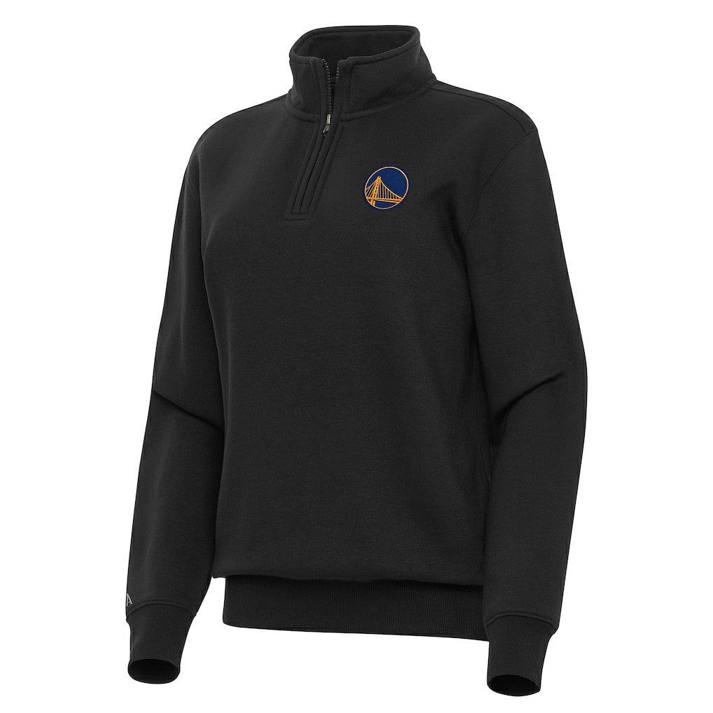Golden State Warriors Antigua Women's Victory Quarter-Zip Sweatshirt Black - NBA