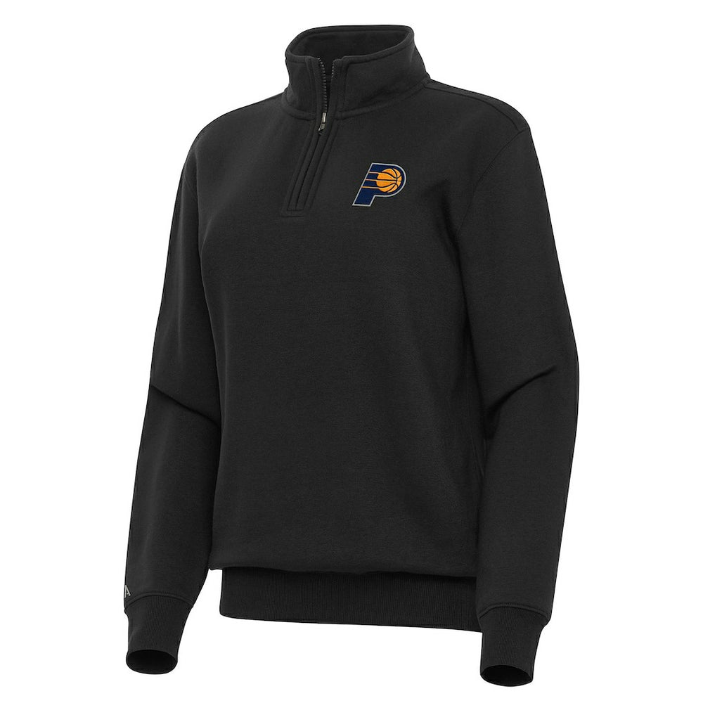 Indiana Pacers Antigua Women's Victory Quarter-Zip Sweatshirt Black - NBA