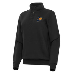 Indiana Pacers Antigua Women's Victory Quarter-Zip Sweatshirt Black - NBA