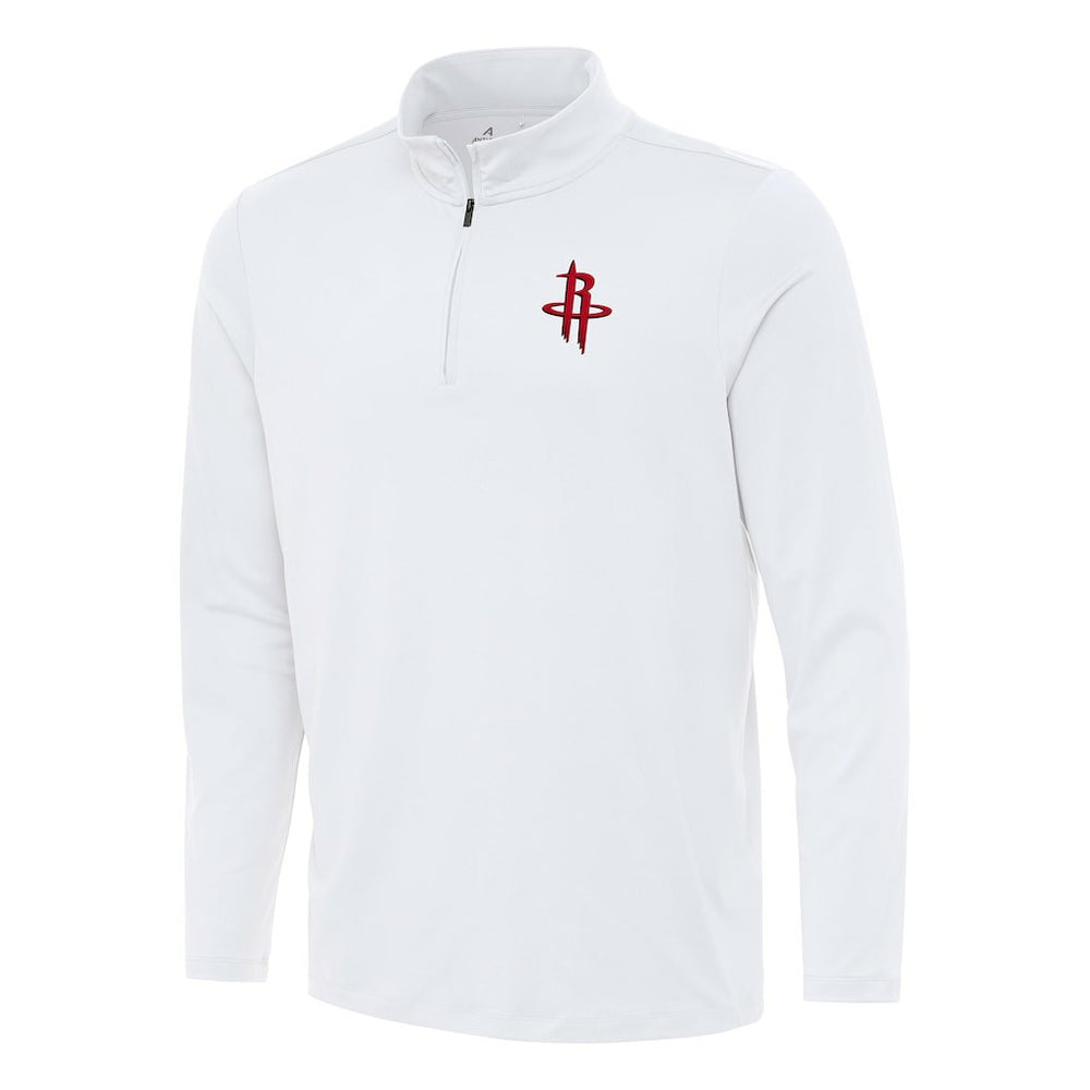 Houston Rockets Antigua Reprocess Quarter-Zip Top White - NBA