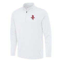 Houston Rockets Antigua Reprocess Quarter-Zip Top White - NBA