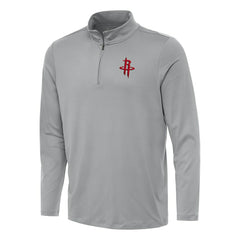 Houston Rockets Antigua Reprocess Quarter-Zip Top Gray - NBA
