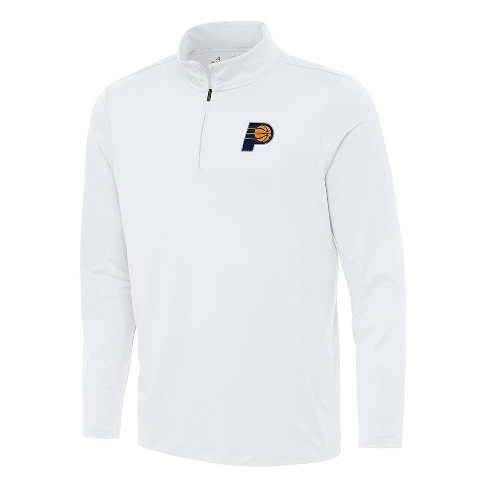 Indiana Pacers Antigua Reprocess Quarter-Zip Top White - NBA