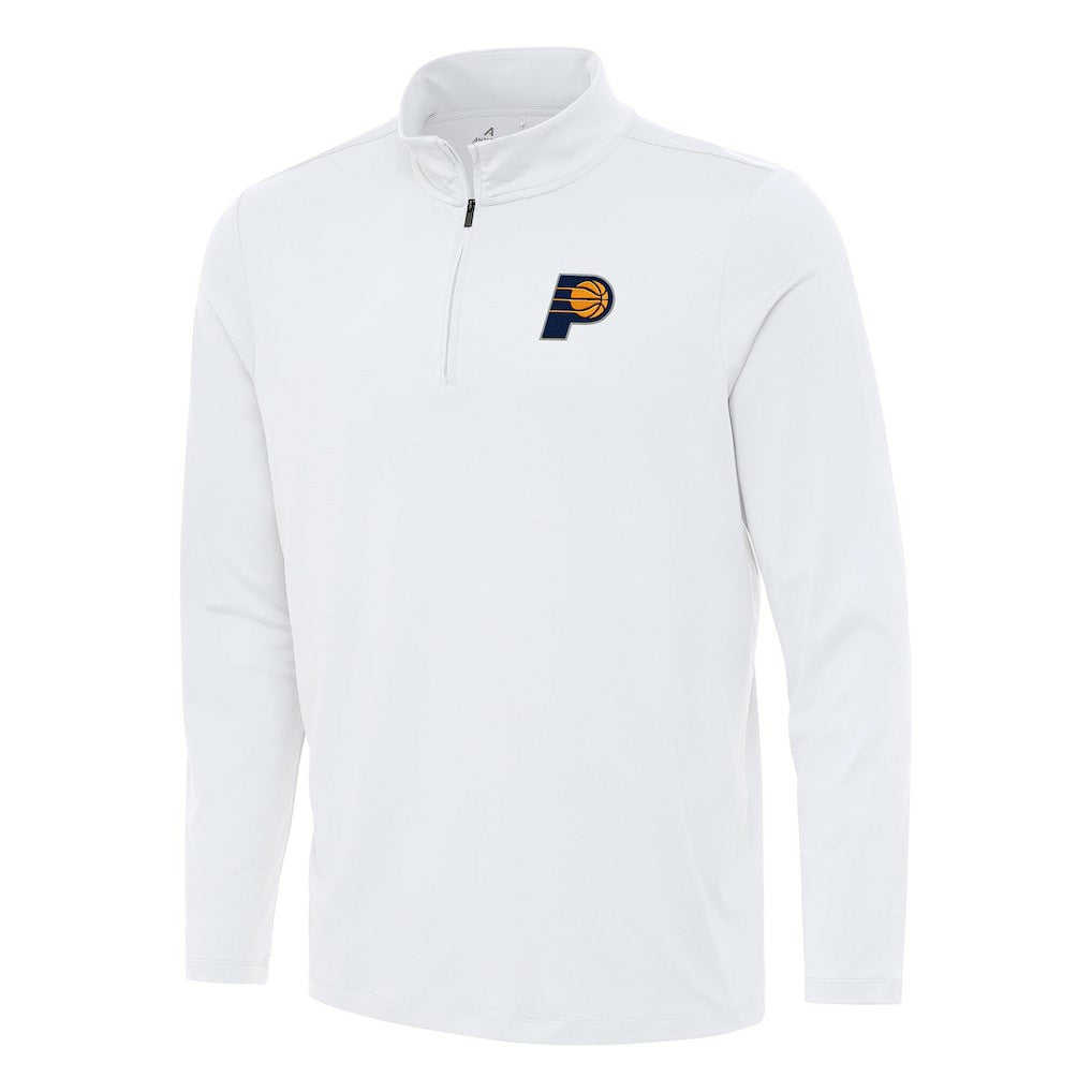 Indiana Pacers Antigua Reprocess Quarter-Zip Top White - NBA