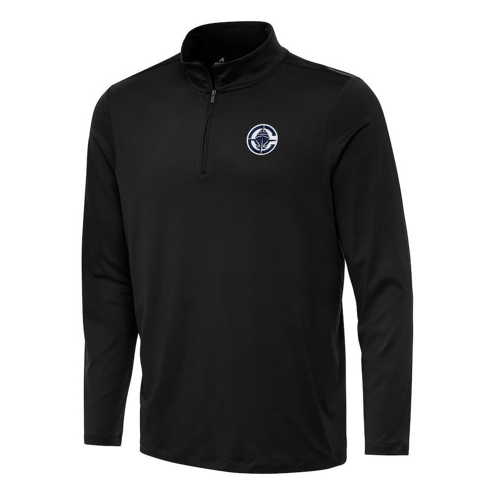LA Clippers Antigua Reprocess Quarter-Zip Top Black - NBA