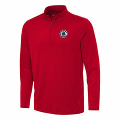 LA Clippers Antigua Reprocess Quarter-Zip Top Red - NBA
