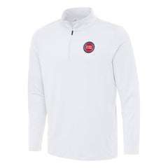Detroit Pistons Antigua Reprocess Quarter-Zip Top White - NBA