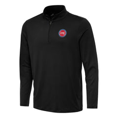 Detroit Pistons Antigua Reprocess Quarter-Zip Top Black - NBA