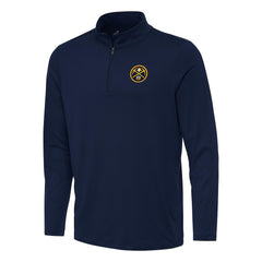 Denver Nuggets Antigua Reprocess Quarter-Zip Top Navy - NBA