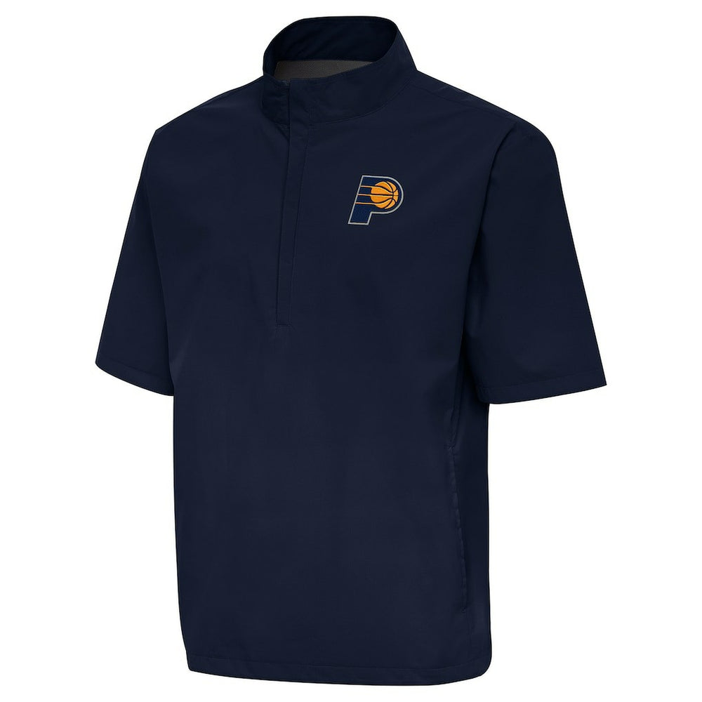 Indiana Pacers Antigua Brisk Quarter-Zip Windbreaker Navy - NBA