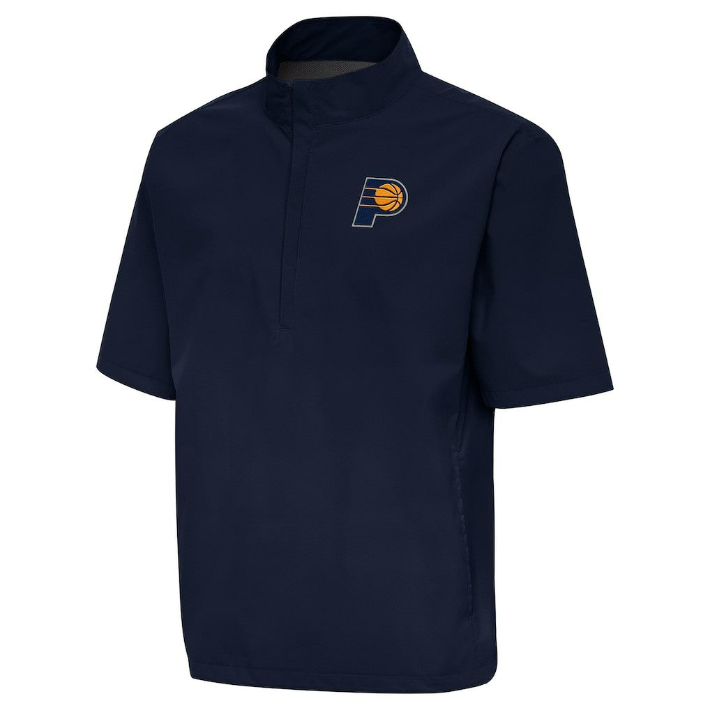 Indiana Pacers Antigua Brisk Quarter-Zip Windbreaker Navy - NBA