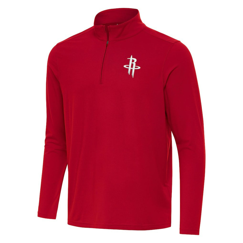 Houston Rockets Antigua Intent Quarter-Zip Top Red - NBA