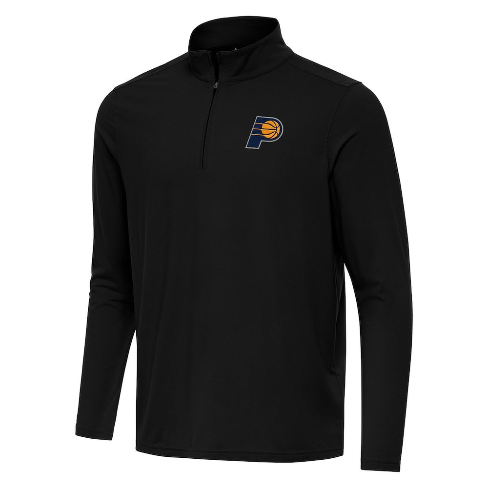 Indiana Pacers Antigua Intent Quarter-Zip Top Black - NBA