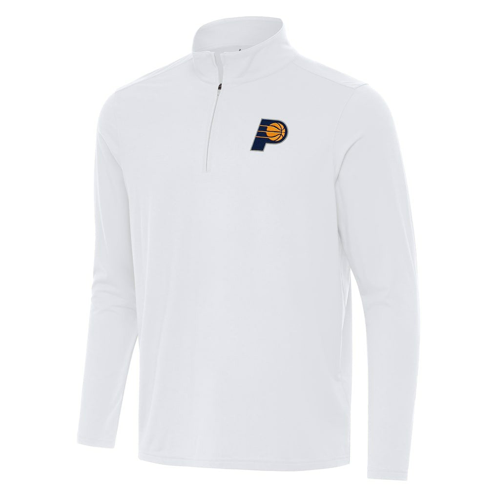 Indiana Pacers Antigua Intent Quarter-Zip Top White - NBA