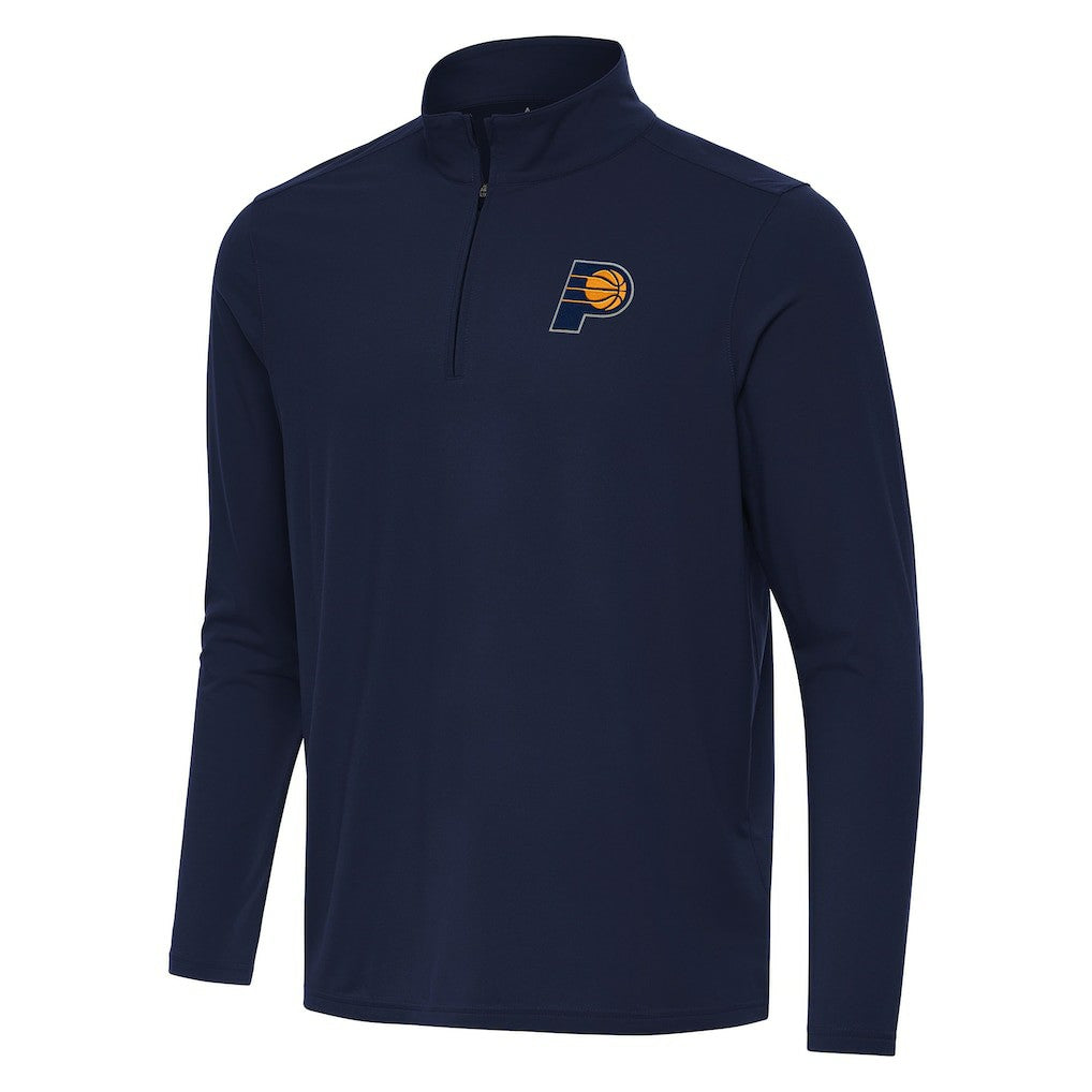 Indiana Pacers Antigua Intent Quarter-Zip Top Navy - NBA