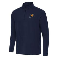 Indiana Pacers Antigua Intent Quarter-Zip Top Navy - NBA