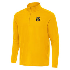 Denver Nuggets Antigua Intent Quarter-Zip Top Gold - NBA