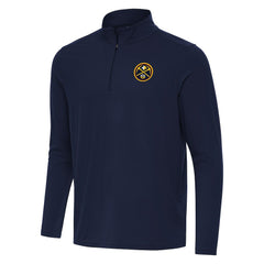 Denver Nuggets Antigua Intent Quarter-Zip Top Navy - NBA