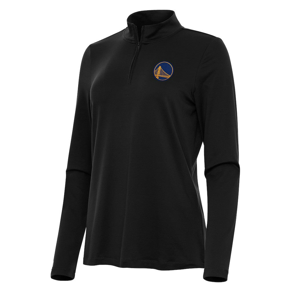 Golden State Warriors Antigua Women's Reprocess Quarter-Zip Top Black - NBA
