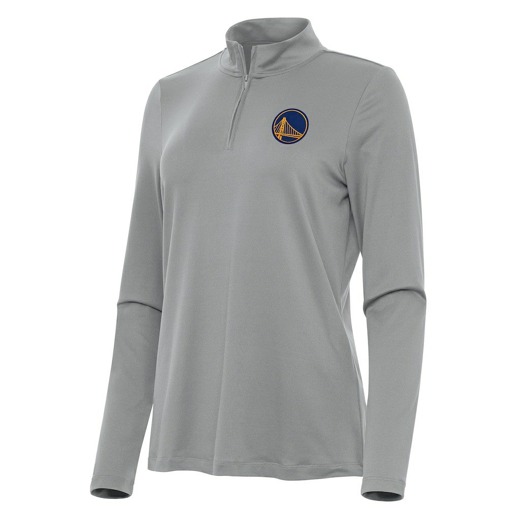 Golden State Warriors Antigua Women's Reprocess Quarter-Zip Top Gray - NBA