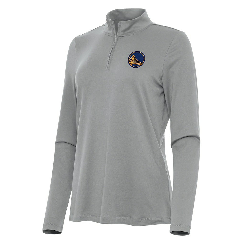 Golden State Warriors Antigua Women's Reprocess Quarter-Zip Top Gray - NBA