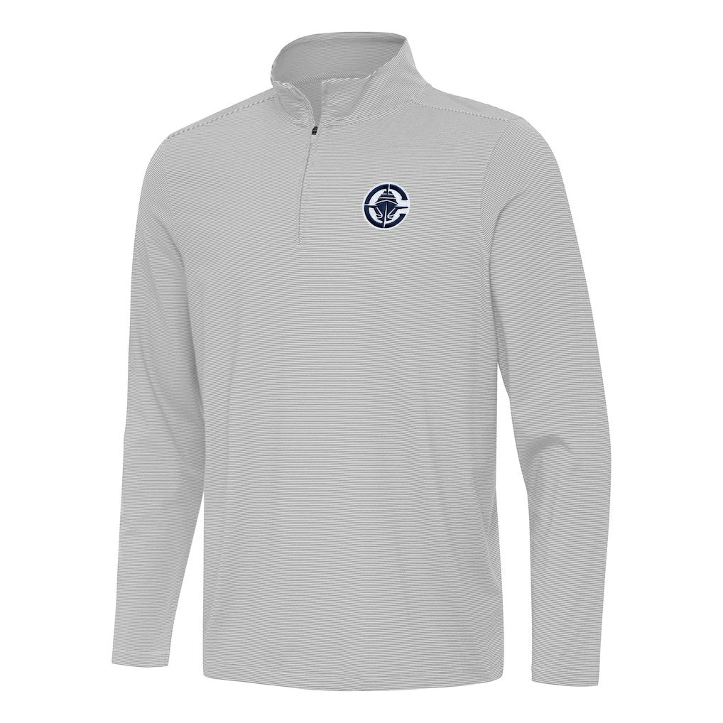 LA Clippers Antigua Twine Quarter-Zip Top Gray - NBA