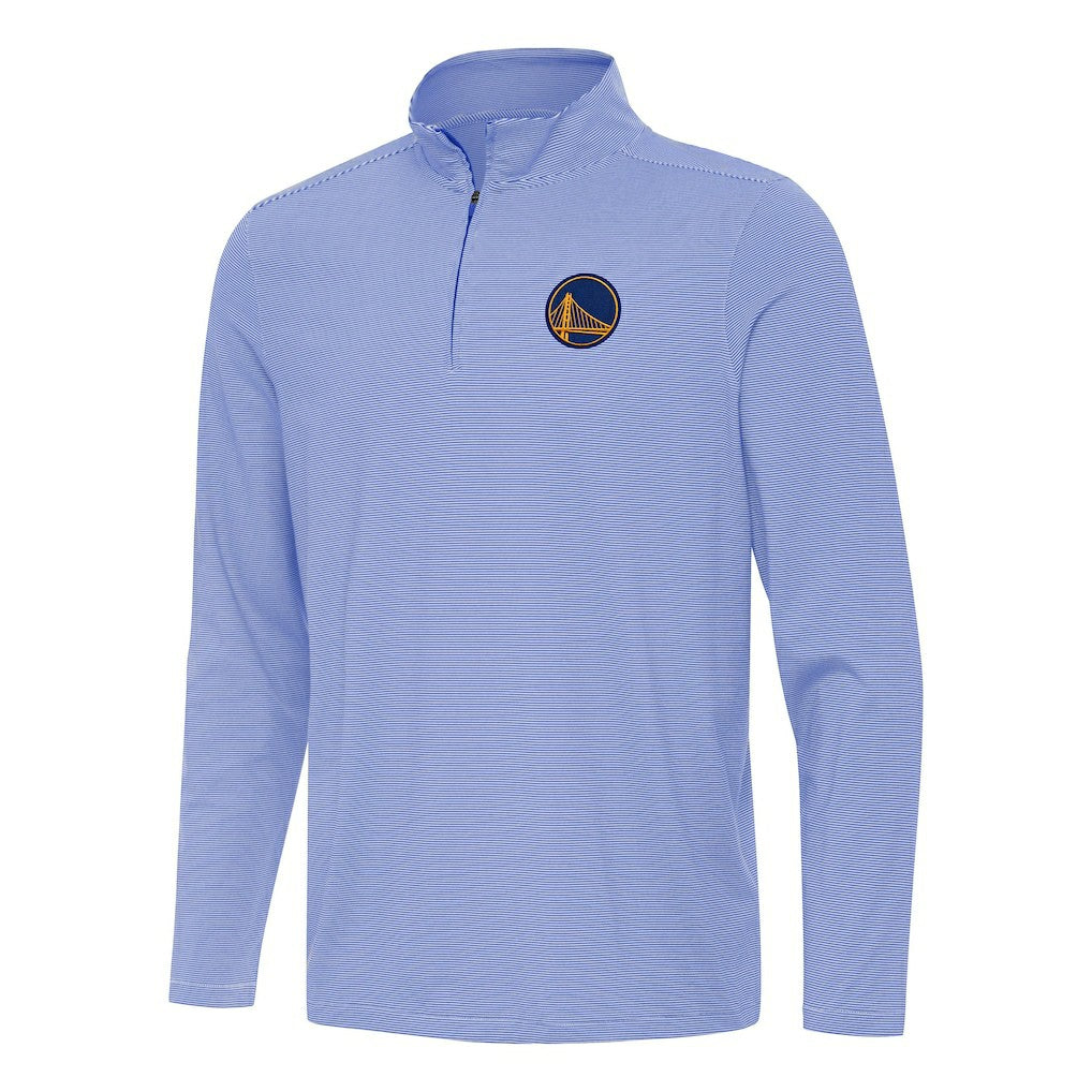 Golden State Warriors Antigua Twine Quarter-Zip Top Royal - NBA