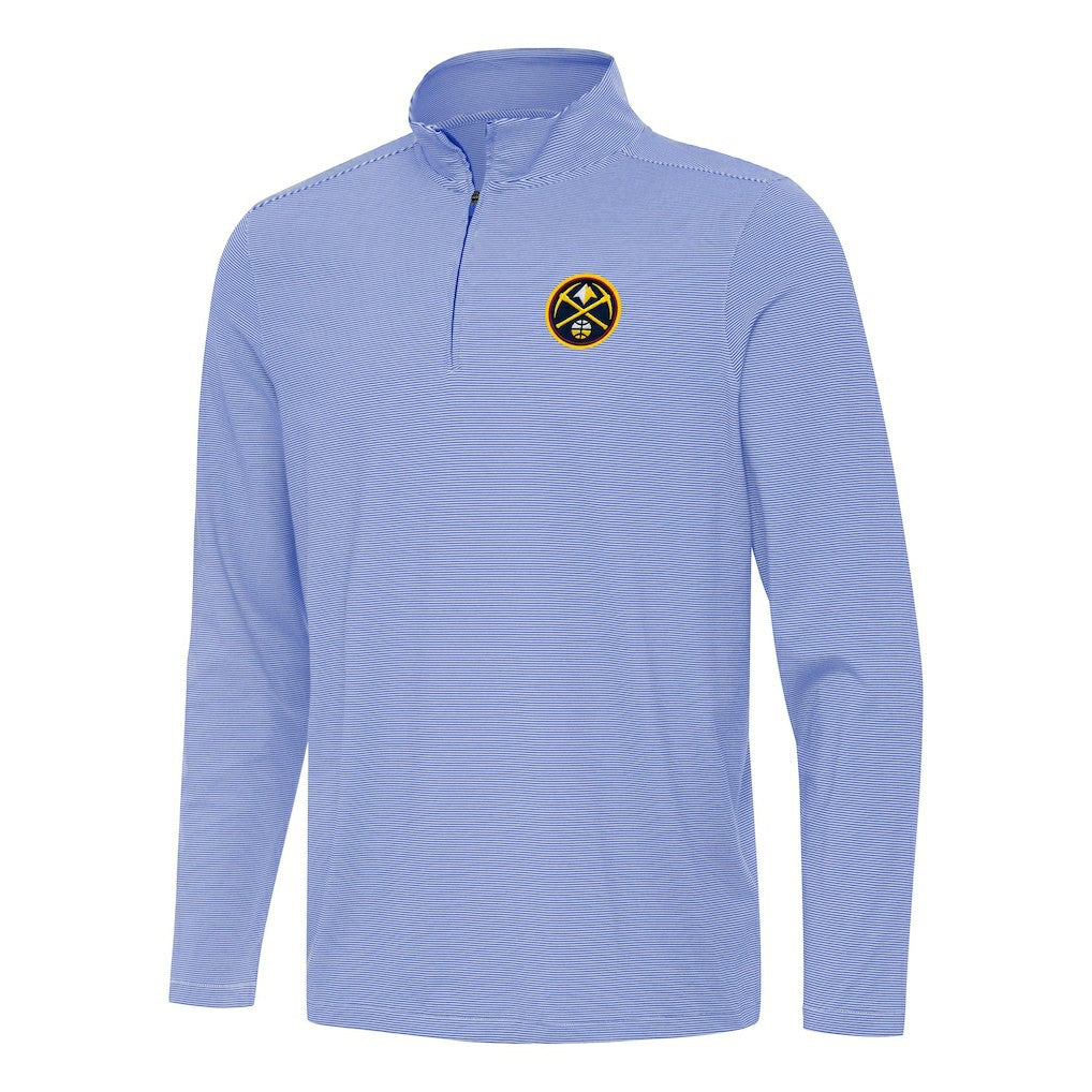 Denver Nuggets Antigua Twine Quarter-Zip Top Royal - NBA