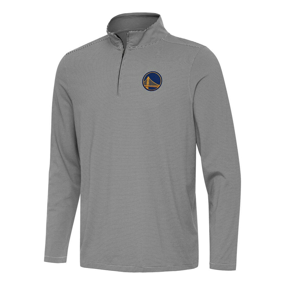 Golden State Warriors Antigua Twine Quarter-Zip Top Black - NBA