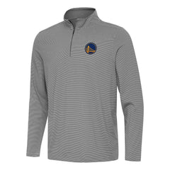 Golden State Warriors Antigua Twine Quarter-Zip Top Black - NBA