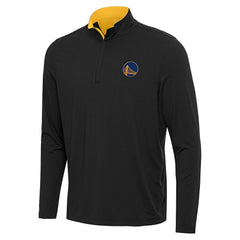 Golden State Warriors Antigua Content Quarter-Zip Top Black/Gold - NBA