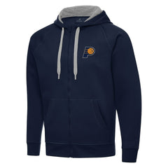 Indiana Pacers Antigua Big & Tall Victory Full-Zip Hoodie Jacket Navy - NBA