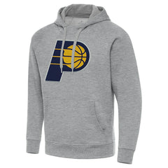 Indiana Pacers Antigua Big & Tall Victory Raglan Pullover Hoodie Heather Gray - NBA